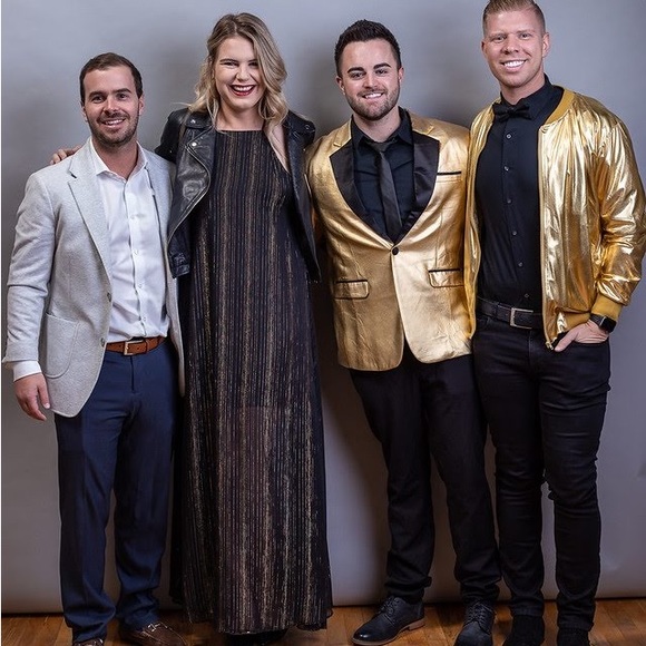 Show Me Your Mumu black and gold Maxi Dress - Picture 8 of 9